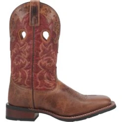 Laredo Men's Ross Red And Brown Square Toe Boots 7945 -Western Cowboy Equipment 01 7945 BN97 big 057457c1 999a 41b7 b11c 7f720e29d01a