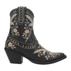 Dingo Ladies Primrose Floral Embroidery Black Western Boots DI748-BLK -Western Cowboy Equipment 01 DI748 BK big 667a6bc8 7761 4210 b10d 44924dacadc8