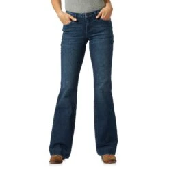 Wrangler® Ladies Retro Mae Wide Leg Sophia Trouser Jeans 09MWWSA -Western Cowboy Equipment 09MWWSA BF01 SWBB PRD321