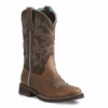 Ariat Ladies Delilah Round Toe Distressed Brown Boots 10021457 -Western Cowboy Equipment 10021457