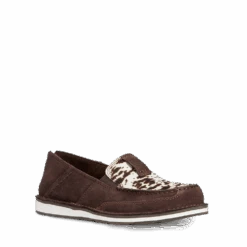 Ariat® Ladies Chocolate Chip Suede & Hair On Cruiser Shoe 10033932