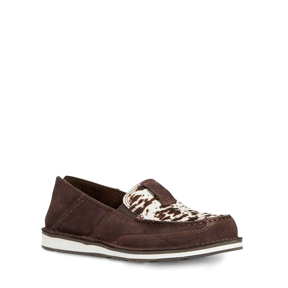 Ariat® Ladies Chocolate Chip Suede & Hair On Cruiser Shoe 10033932 3 Ariat® Ladies Chocolate Chip Suede & Hair On Cruiser Shoe 10033932