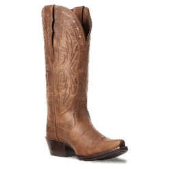 Ariat Ladies Heritage Elastic Calf Brown Snip Toe Boots 10036047
