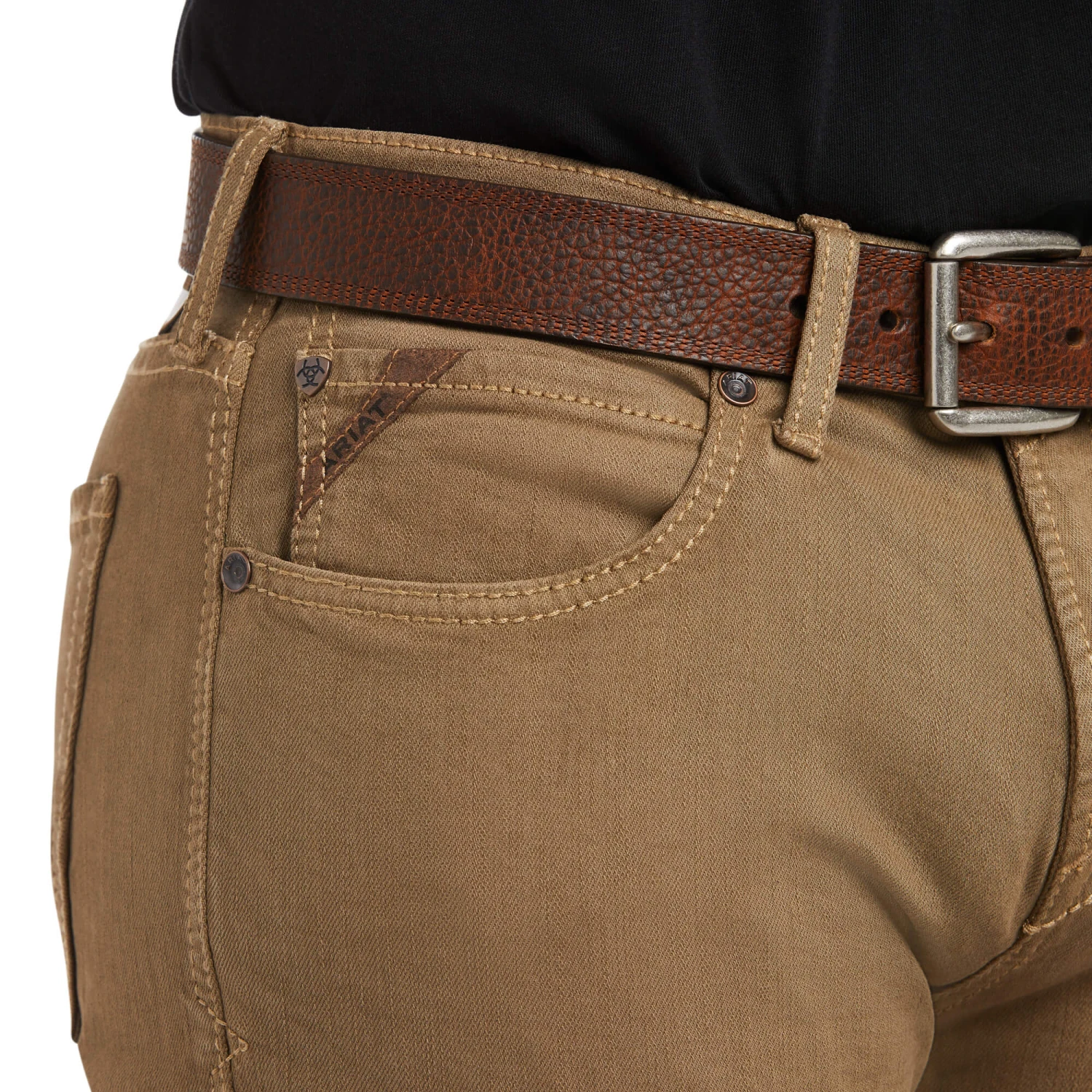 Ariat Men's M7 Rocker Stretch Grizzly Straight Whiskey Jeans 10036875 7 Ariat Men's M7 Rocker Stretch Grizzly Straight Whiskey Jeans 10036875 - Image 5