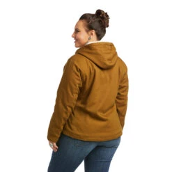 Ariat Ladies REAL Outlaw Kelp Forest Full Zip Hooded Jacket 10037451 -Western Cowboy Equipment 10037451 back plus