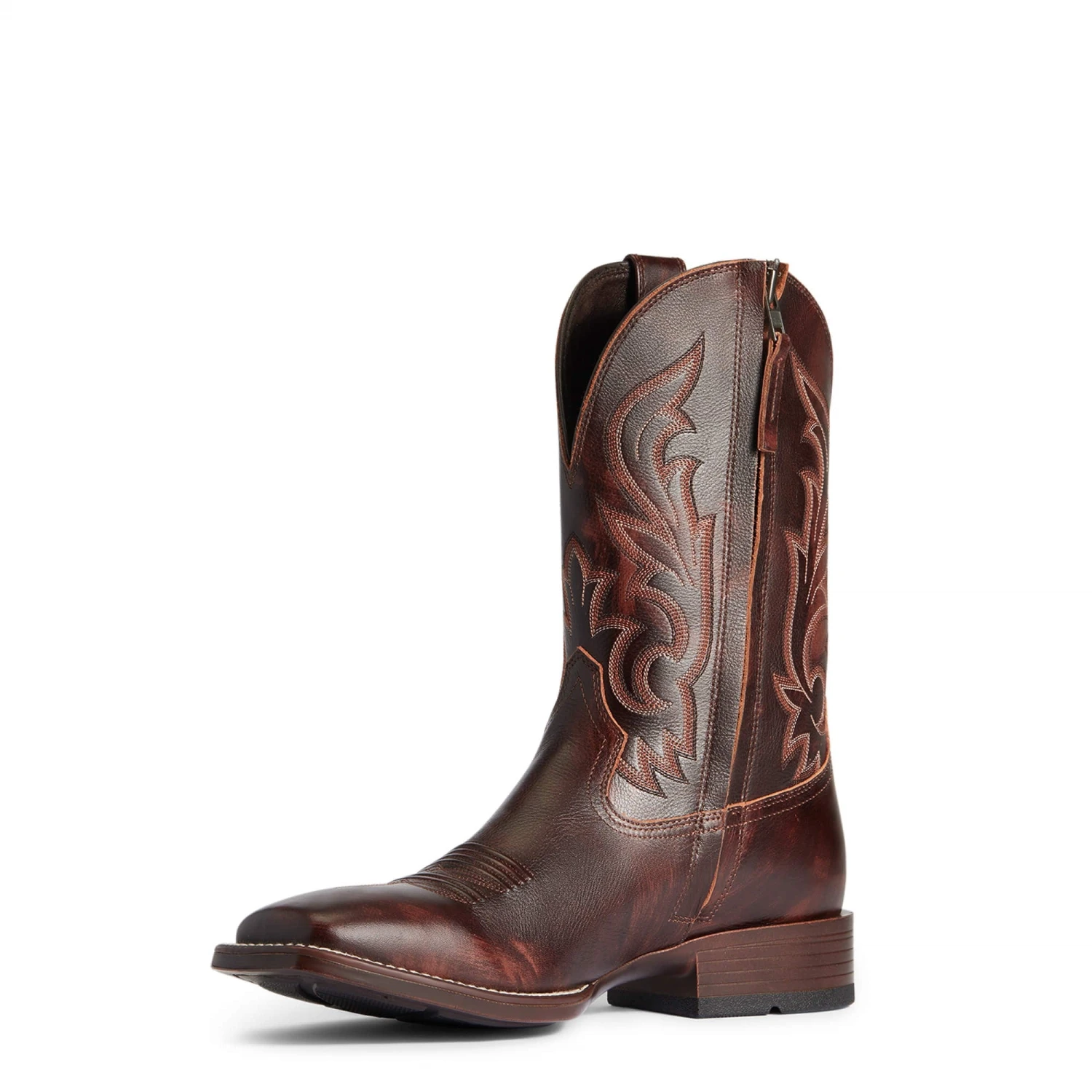 Ariat Men's Slim Zip Ultra Hand Stained Red & Brown Boots 10038359 5 Ariat Men's Slim Zip Ultra Hand Stained Red & Brown Boots 10038359 - Image 3