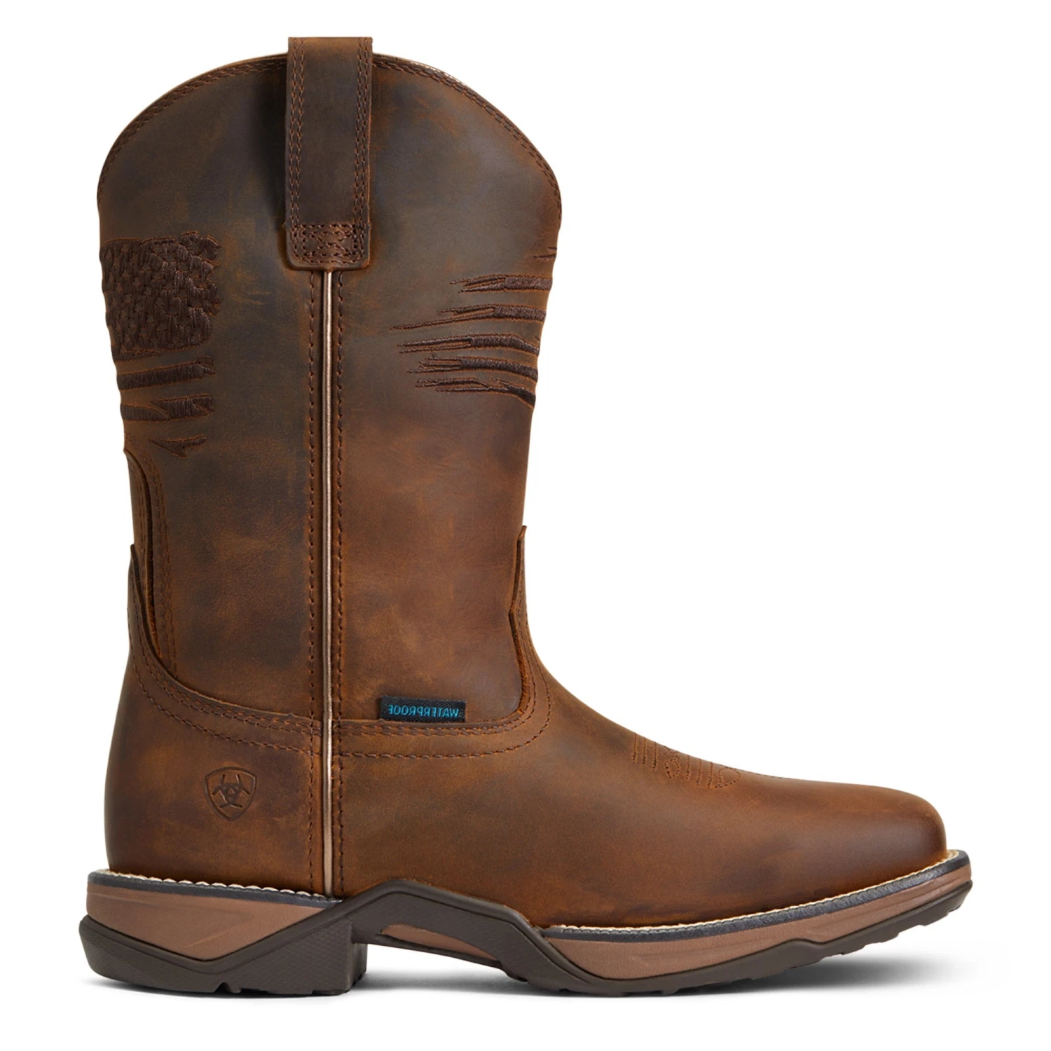 Ariat Ladies Anthem Patriot Waterproof Brown Square Toe Boots 10040369 6 Ariat Ladies Anthem Patriot Waterproof Brown Square Toe Boots 10040369 - Image 4