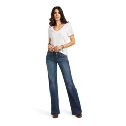 Ariat Ladies Alana Perfect Rise Denim Trouser Jeans 10040805 11 Ariat Ladies Alana Perfect Rise Denim Trouser Jeans 10040805 -Western Cowboy Equipment 10040805 full