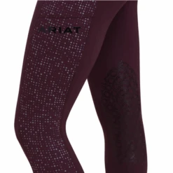 Ariat® Ladies E0S Lumina Knee Patch Tight Mulberry Leggings 10041348 -Western Cowboy Equipment 10041348d