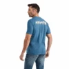 Ariat® Men's Linear Octane Steel Blue Heather Graphic T-shirt 10042760 -Western Cowboy Equipment 10042760a