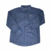 Ariat® Youth Boy's Giles Estate Blue Button Down Shirt 10042797 -Western Cowboy Equipment 10042797B