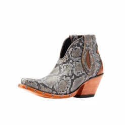 Ariat® Ladies Greeley Shades Of Grain & Natural Snake Booties 10044398 -Western Cowboy Equipment 10044398D