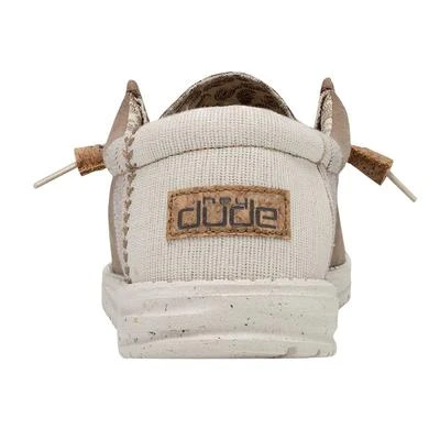 Hey Dude Men's Wally Linen Natural Clay Slip On Shoe 110793298 6 Hey Dude Men's Wally Linen Natural Clay Slip On Shoe 110793298 - Image 4