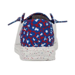 Hey Dude® Ladies Wendy Leo Americana Slip On Shoes 121412171 13 Hey Dude® Ladies Wendy Leo Americana Slip On Shoes 121412171 -Western Cowboy Equipment 121412171 WENDY LEO AMERICANA LEFT 5