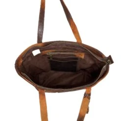 Corral Boots Corral Distressed Brown Lamb Leather Purse D1291 -Western Cowboy Equipment 1291 inside