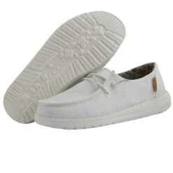 Hey Dude Children's Wendy Linen White Shoes 130120138 -Western Cowboy Equipment 130120138 WENDY YOUTH LINEN WHITE 03 720x ed604c09 dae6 44ea 9299 3c522d75b017