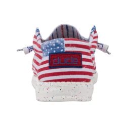 Hey Dude Men's Wally Stars N Stripes Shoes 150202699 -Western Cowboy Equipment 150202699 WALLY STARS N STRIPES 5