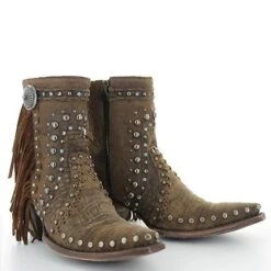 Double D Ranch By Old Gringo Boogie Brown Studs Fringe Boots DDBL022-1 -Western Cowboy Equipment 1 8f99db38 4402 4e92 ab5c ea7539754a4a