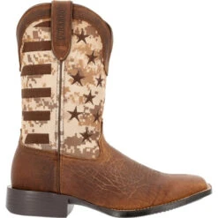 Durango Men's Brown Flag Pattern 11" Western Boots DDB0397 10 Durango Men's Brown Flag Pattern 11" Western Boots DDB0397 -Western Cowboy Equipment 20210623094840 599dac82 me