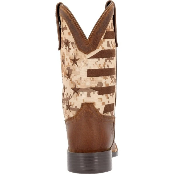 Durango Men's Brown Flag Pattern 11" Western Boots DDB0397 7 Durango Men's Brown Flag Pattern 11" Western Boots DDB0397 - Image 5