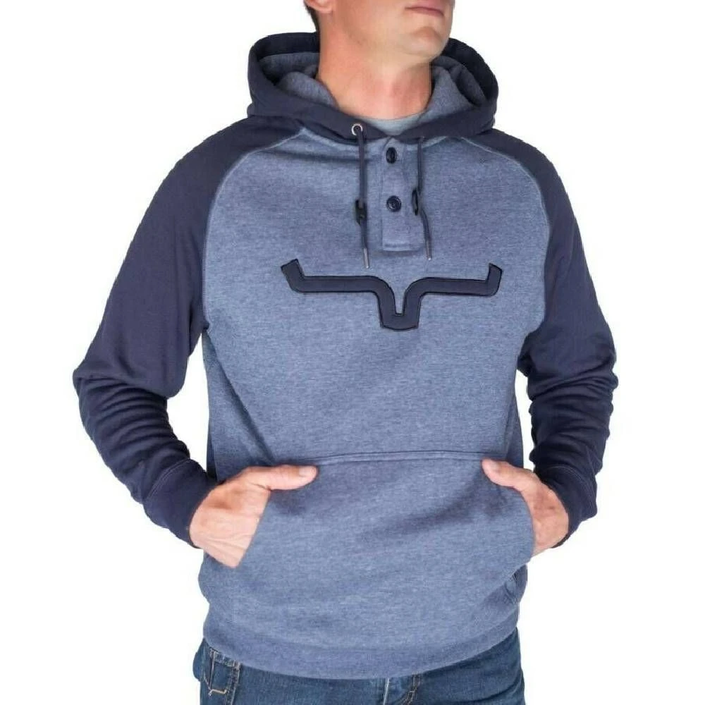 Kimes Ranch Men's Blaze 2 Fleece Navy Hoodie BLAZE-NVY 3 Kimes Ranch Men's Blaze 2 Fleece Navy Hoodie BLAZE-NVY