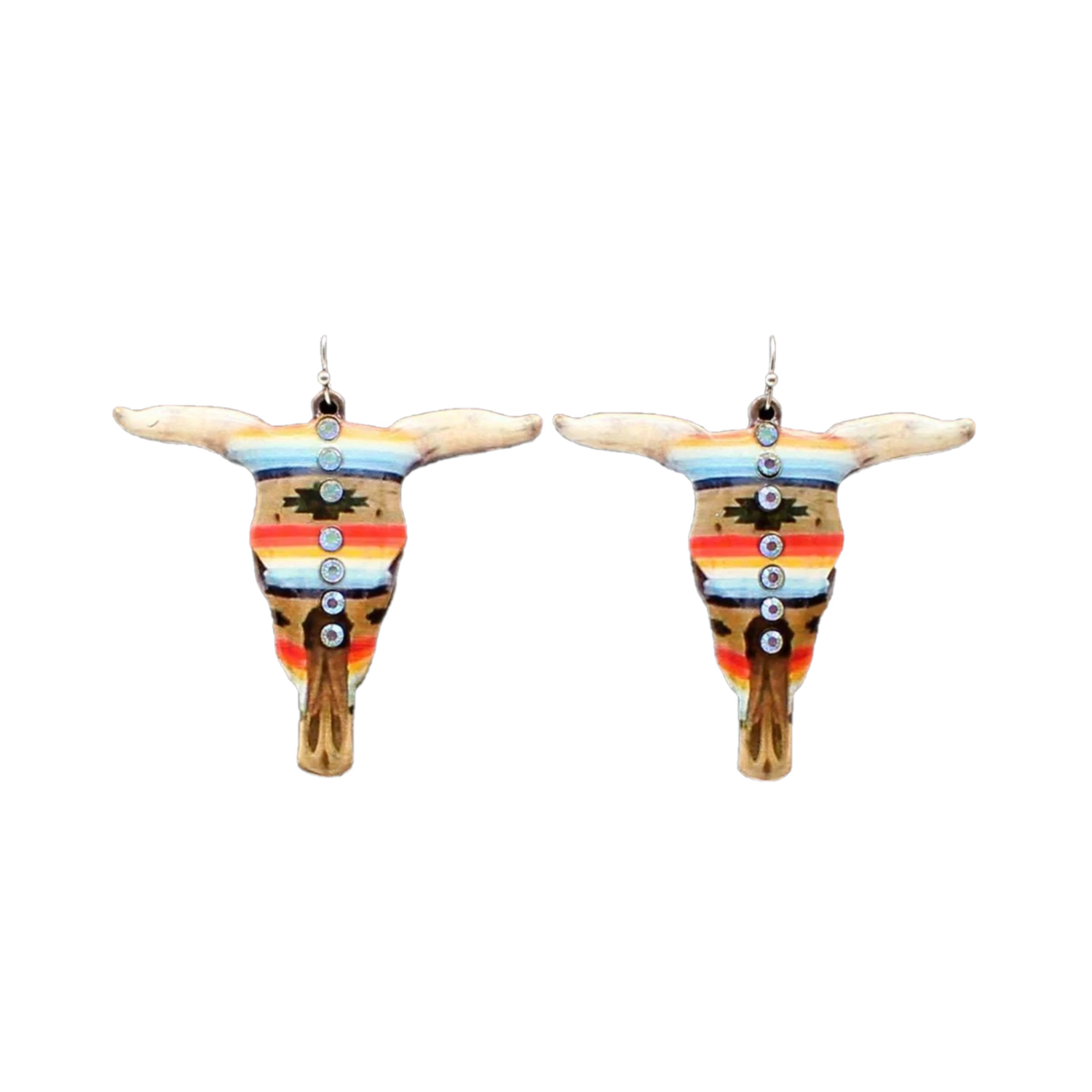 Blazin Roxx® Ladies Southwest Skull DesignEarrings 30950 3 Blazin Roxx® Ladies Southwest Skull DesignEarrings 30950