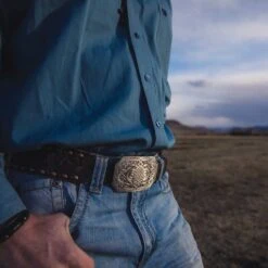 Montana Silversmiths® Gunmetal Western Celtic Knot Buckle 33210MA -Western Cowboy Equipment 33210MA mod