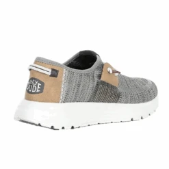 Hey Dude® Wally Men's Sirocco Grey Slip On Sneakerss 40140-1LJ 10 Hey Dude® Wally Men's Sirocco Grey Slip On Sneakerss 40140-1LJ -Western Cowboy Equipment 40140 1LJb