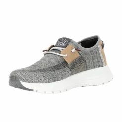 Hey Dude® Wally Men's Sirocco Grey Slip On Sneakerss 40140-1LJ 12 Hey Dude® Wally Men's Sirocco Grey Slip On Sneakerss 40140-1LJ -Western Cowboy Equipment 40140 d