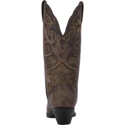 Laredo Ladies Access Black/Tan Goat Wide Calf Western Boot 51079 -Western Cowboy Equipment 51079 3