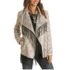 Powder River Ladies Aztec Natural Jacquard Fringe Jacket 52-1017-12 -Western Cowboy Equipment 52 1017