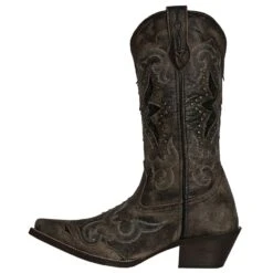 Laredo Ladies LucretiaBlack Embroidery & Studs Boots 52133 -Western Cowboy Equipment 52133 3