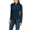 Ariat® Ladies Sunstopper 2.0 Navy 1/4-Zip Pullover Baselayer 10030464 -Western Cowboy Equipment 57 01566823 116f 4b03 80b5 4ddee9fa01bf