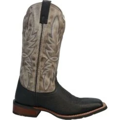 Laredo Men's Isaac Black & Grey Leather Boots 7910 -Western Cowboy Equipment 57 15517adf 33e1 48f0 9c4d dee3babce8ce