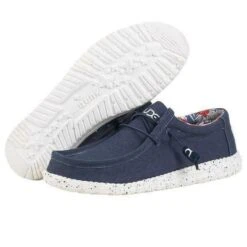 Hey Dude Men's Wally Stretch Blue Shoes 110382600 9 Hey Dude Men's Wally Stretch Blue Shoes 110382600 -Western Cowboy Equipment 57 24bb66e9 7db7 4021 83aa 1fb27cd60b49