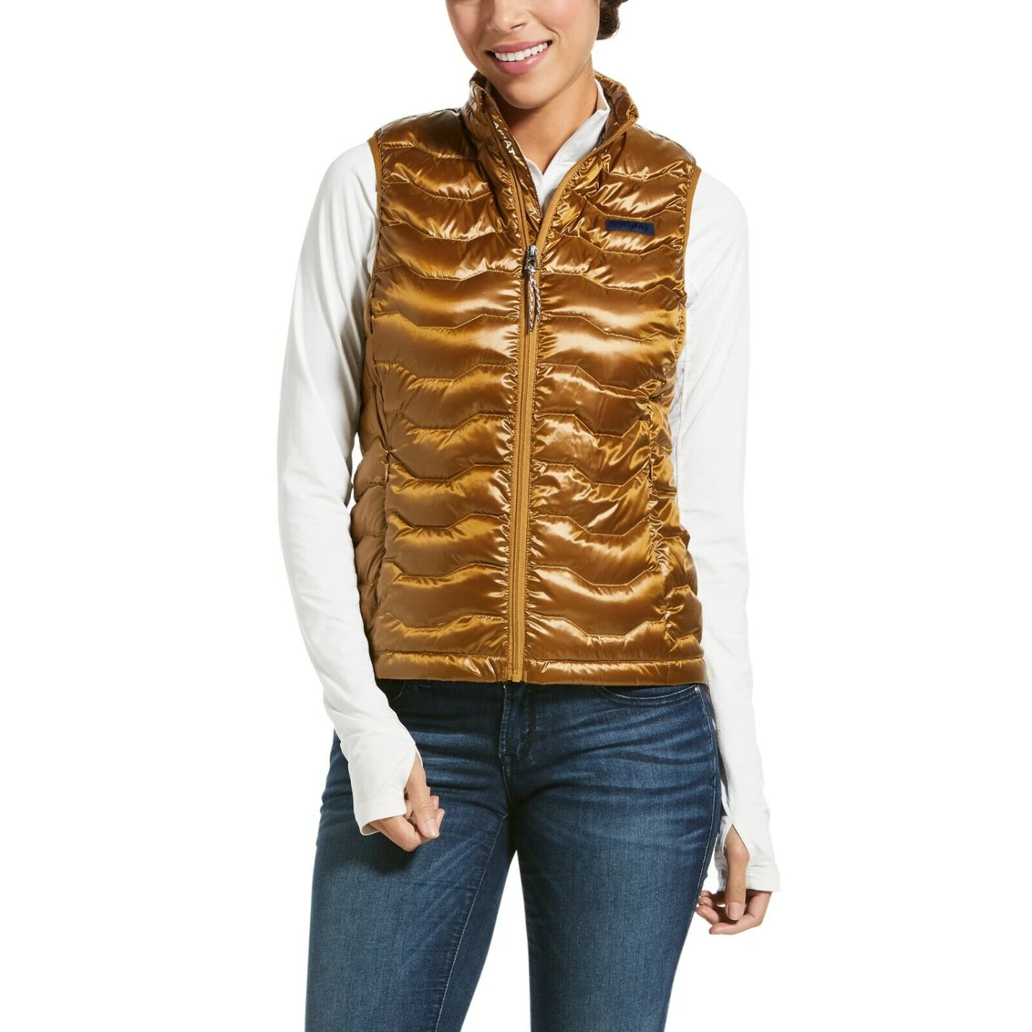 Ariat® Ladies Ideal 3.0 Down Insulated GoldVest 10032645 3 Ariat® Ladies Ideal 3.0 Down Insulated GoldVest 10032645
