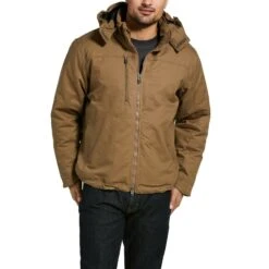 Ariat® Men's Rebar Maxmove Cordura Khaki Insulated Jacket 10032902
