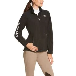 Ariat® Ladies New Team Black Softshell Full-Zip Jacket 10019206