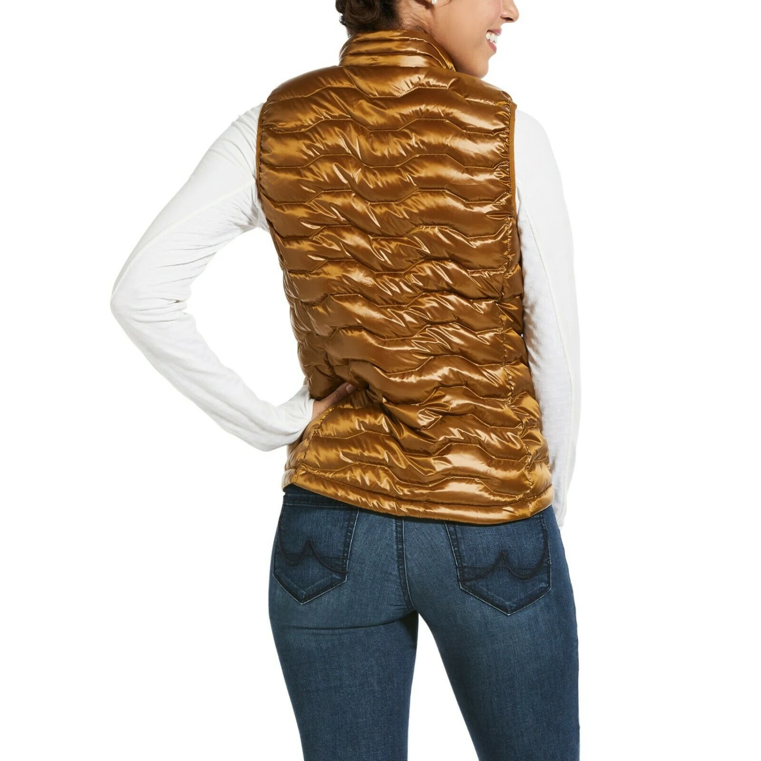Ariat® Ladies Ideal 3.0 Down Insulated GoldVest 10032645 4 Ariat® Ladies Ideal 3.0 Down Insulated GoldVest 10032645 - Image 2