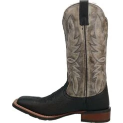 Laredo Men's Isaac Black & Grey Leather Boots 7910 -Western Cowboy Equipment 57 6317ca2c 455a 455f bbc6 2d44ac19776f