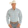 Panhandle Select Men's Yarndye Plaid Print Button Down Shirt 36D9046 2 Panhandle Select Men's Yarndye Plaid Print Button Down Shirt 36D9046 -Western Cowboy Equipment 57 9ac539e0 b3b9 4a1d 914b 57e8e944a3b9
