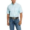 Ariat Men's Pro Series Neptune Blue Short Sleeve Button Shirt 10030737 -Western Cowboy Equipment 57 b0f0d7b5 fba7 47a4 aa7e bc60514eb527