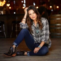 Ariat® Ladies Dixon Brooklyn Black Western Ankle Boots 10029653 -Western Cowboy Equipment 57 c27d7970 48a8 418c ab85 6aa0b2493cc3