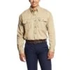 Ariat® Men's FR Flame Resistant Solid Vent Khaki Work Shirt 10025402 1 Ariat® Men's FR Flame Resistant Solid Vent Khaki Work Shirt 10025402 -Western Cowboy Equipment 57 cc361031 fab9 4dcb 850b dc56d655ebd6