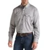 Ariat® Men's FR Flame Resistant Solid Silver Fox Work Shirt 10012253 -Western Cowboy Equipment 57 dfb43804 f260 4b88 9a4c cc2a27042657