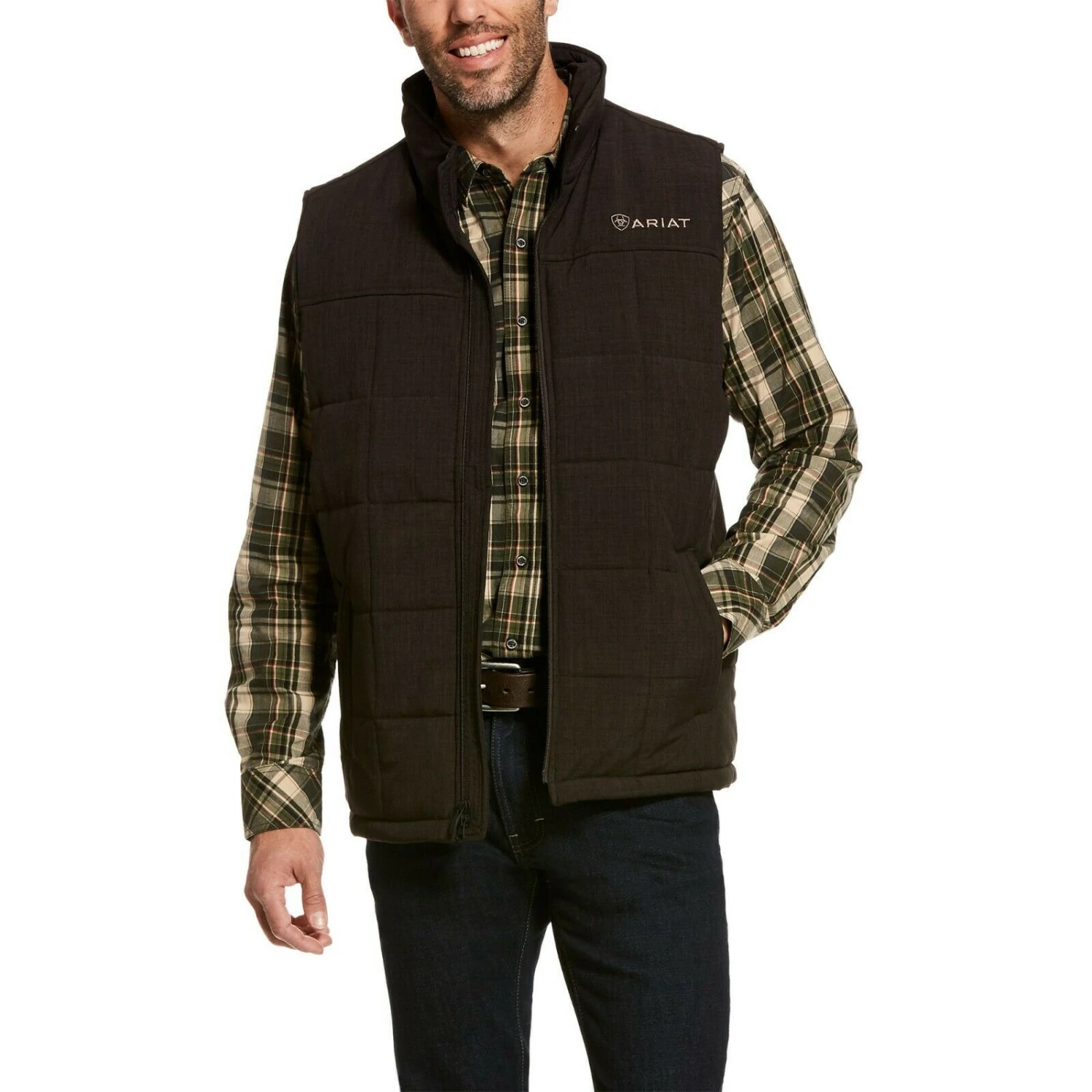 Ariat® Men's Crius Espresso Insulated Concealed Carry Vest 10028380 3 Ariat® Men's Crius Espresso Insulated Concealed Carry Vest 10028380