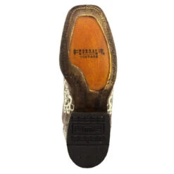 Corral Boots Corral Ladies Iconic Lisa Brown Crater Bone Embroidered Boots A2663 -Western Cowboy Equipment 6 min af787eb3 ebc0 47f1 a2a0 a45a4a79125f