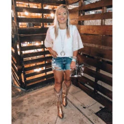 Corral Boots Corral Ladies Gold Metallic Embroidery Tall Zip Knee-High Boots E1380 -Western Cowboy Equipment 62424437 1565445883586148 2899748123377139712 o