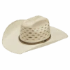 Twister Unisex Bangora Ivory And Tan Western Straw Hat T71820 -Western Cowboy Equipment 71820