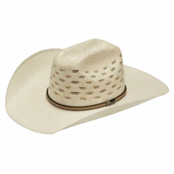 Twister Unisex Bangora Ivory And Tan Western Straw Hat T71820